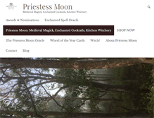 Tablet Screenshot of priestessmoondesign.com